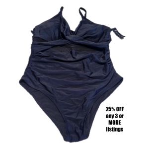 Black One Piece Swimsuit Size Peekabo XXL Mesh Beach Pool Cruise Wear Swimwear